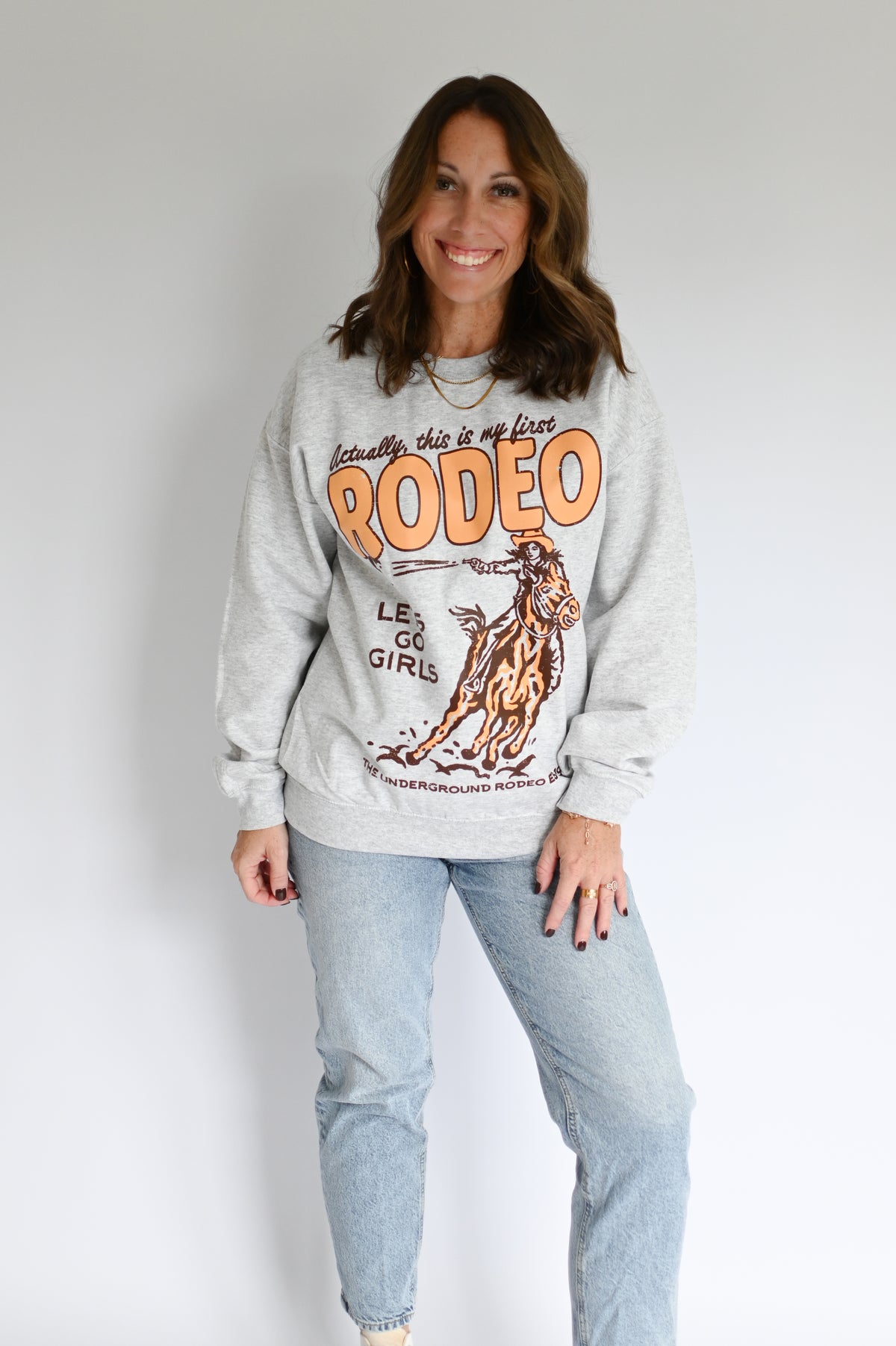 First Rodeo Crew Neck Sweatshirt