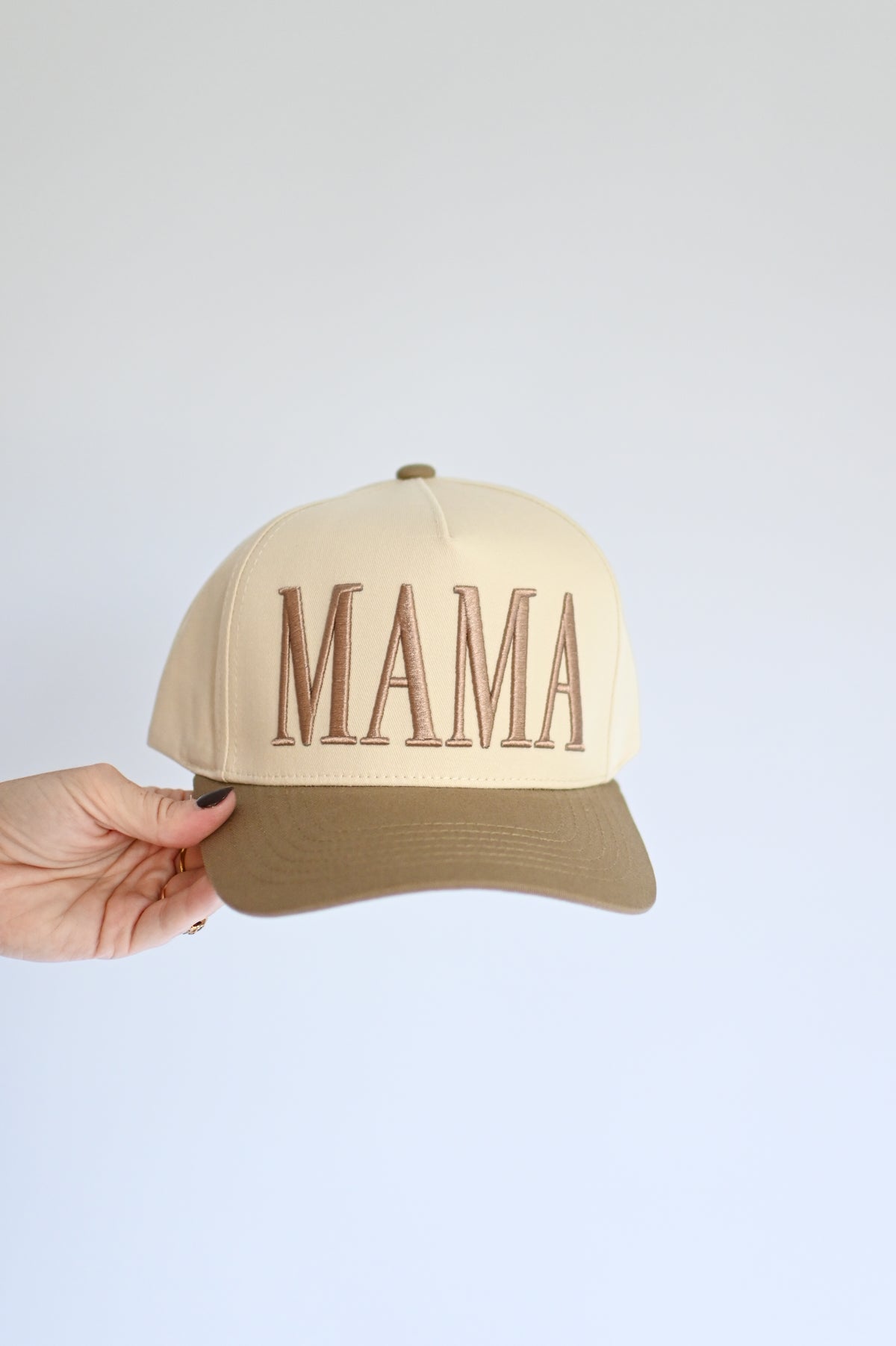 Mama Trucker Hat (Cream)