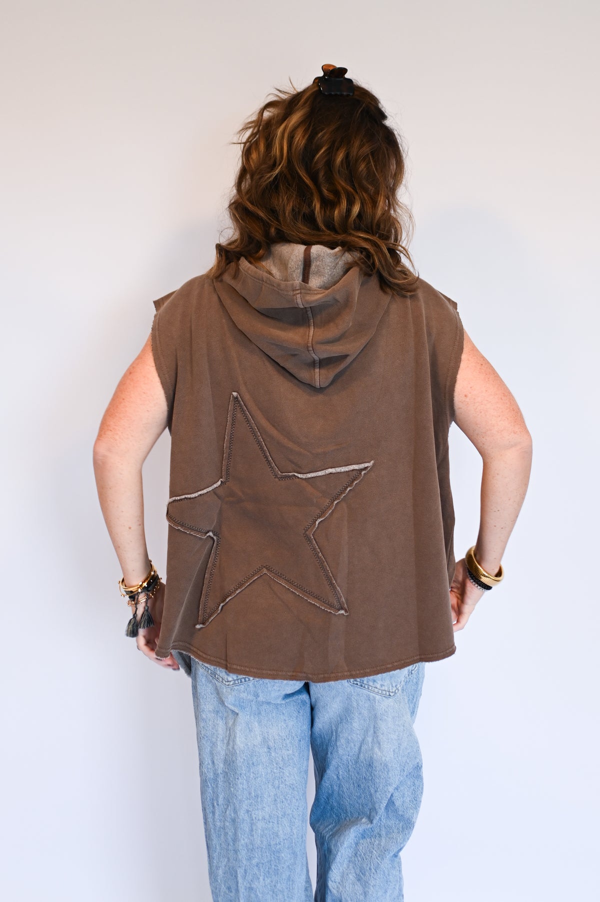 Stevie Star Sleeveless Hoodie