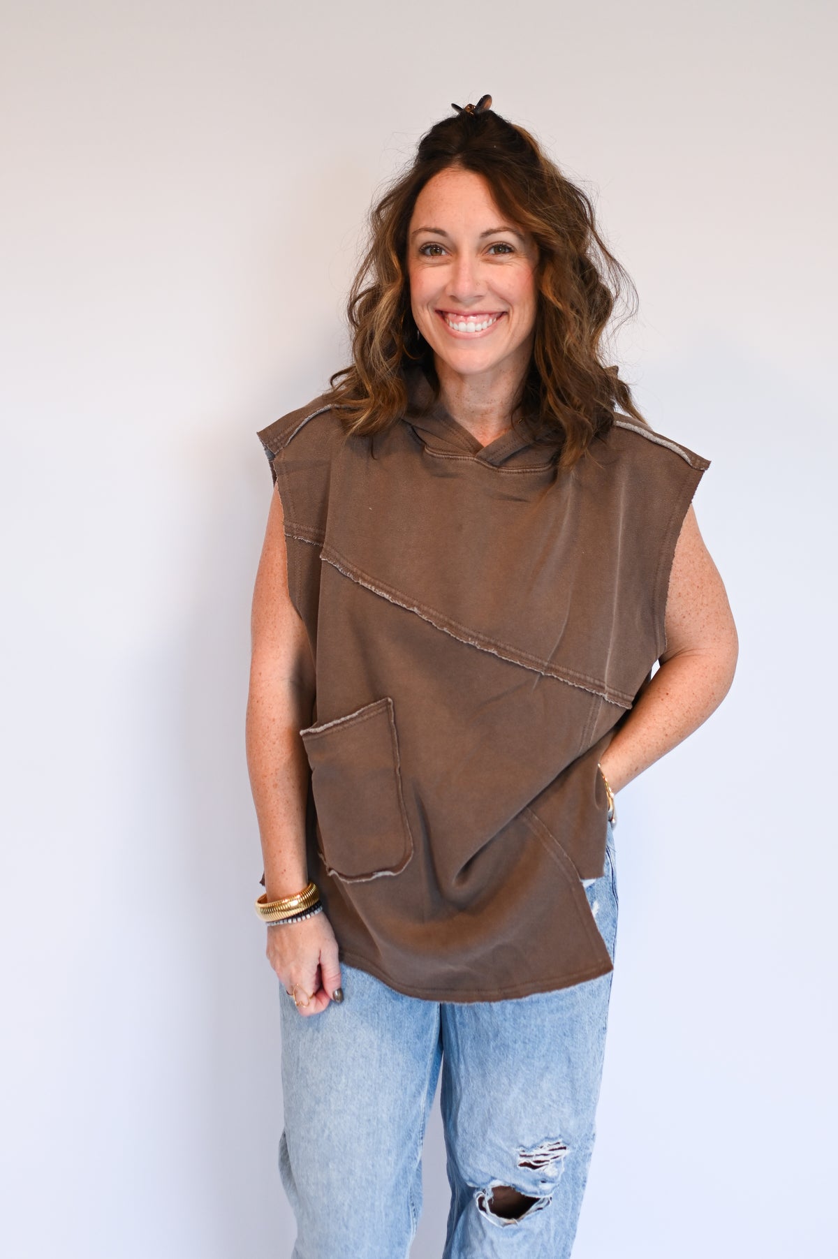 Stevie Star Sleeveless Hoodie