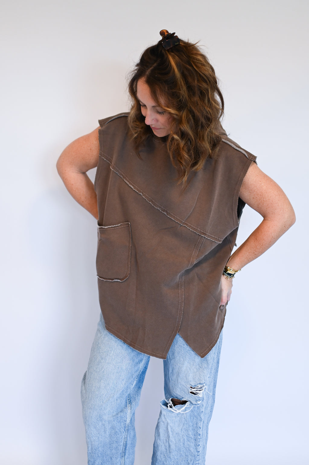 Stevie Star Sleeveless Hoodie