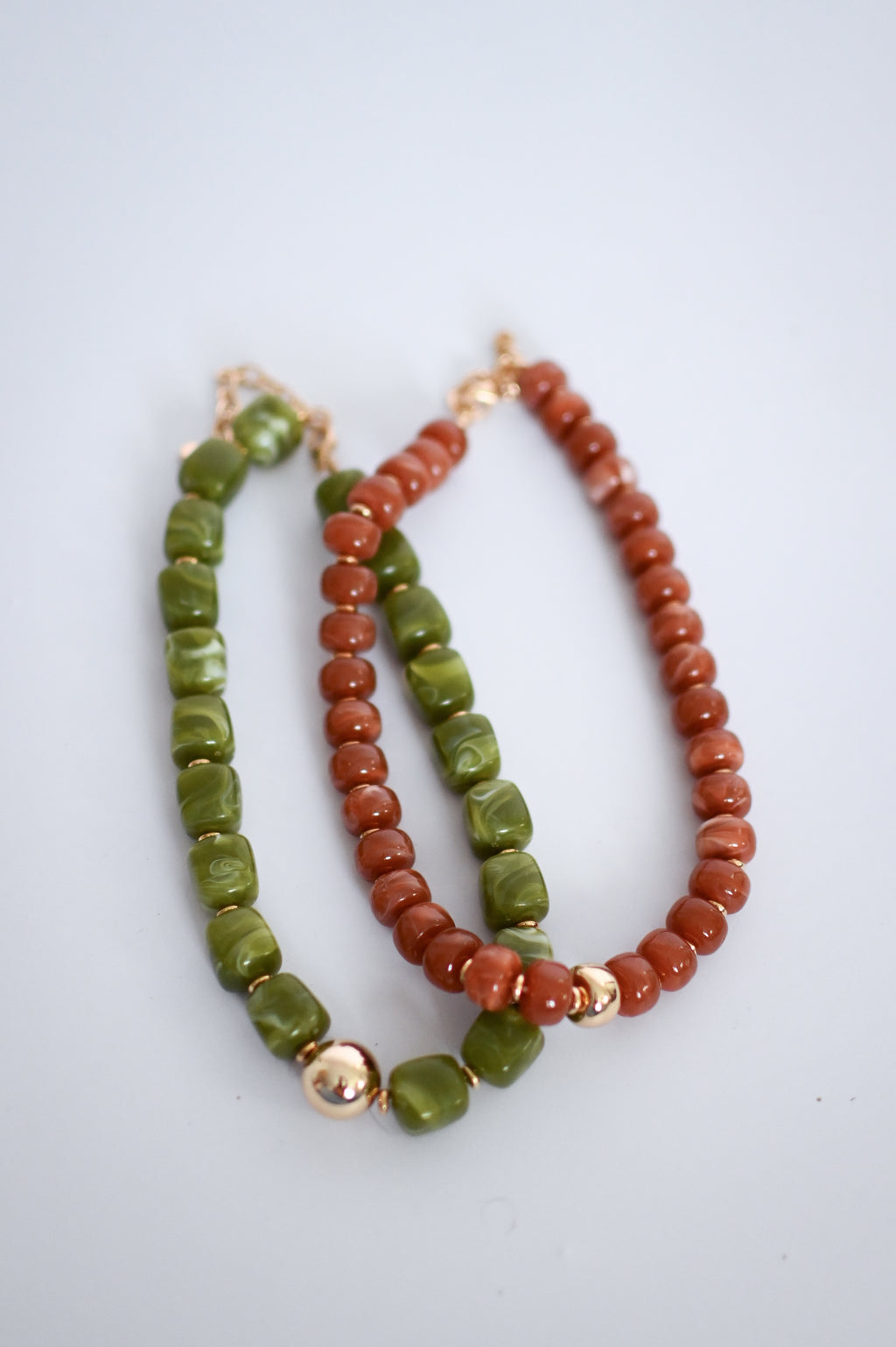 Moss Beaded Necklace
