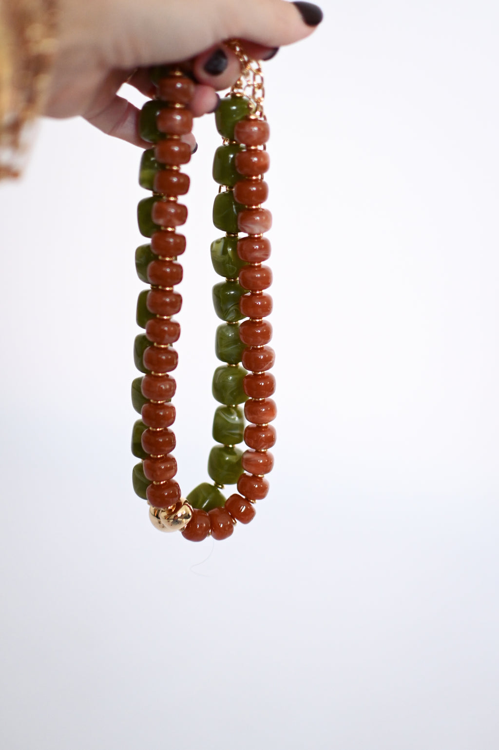 Moss Beaded Necklace